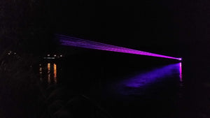 outdoor event 96W magenta laser harph